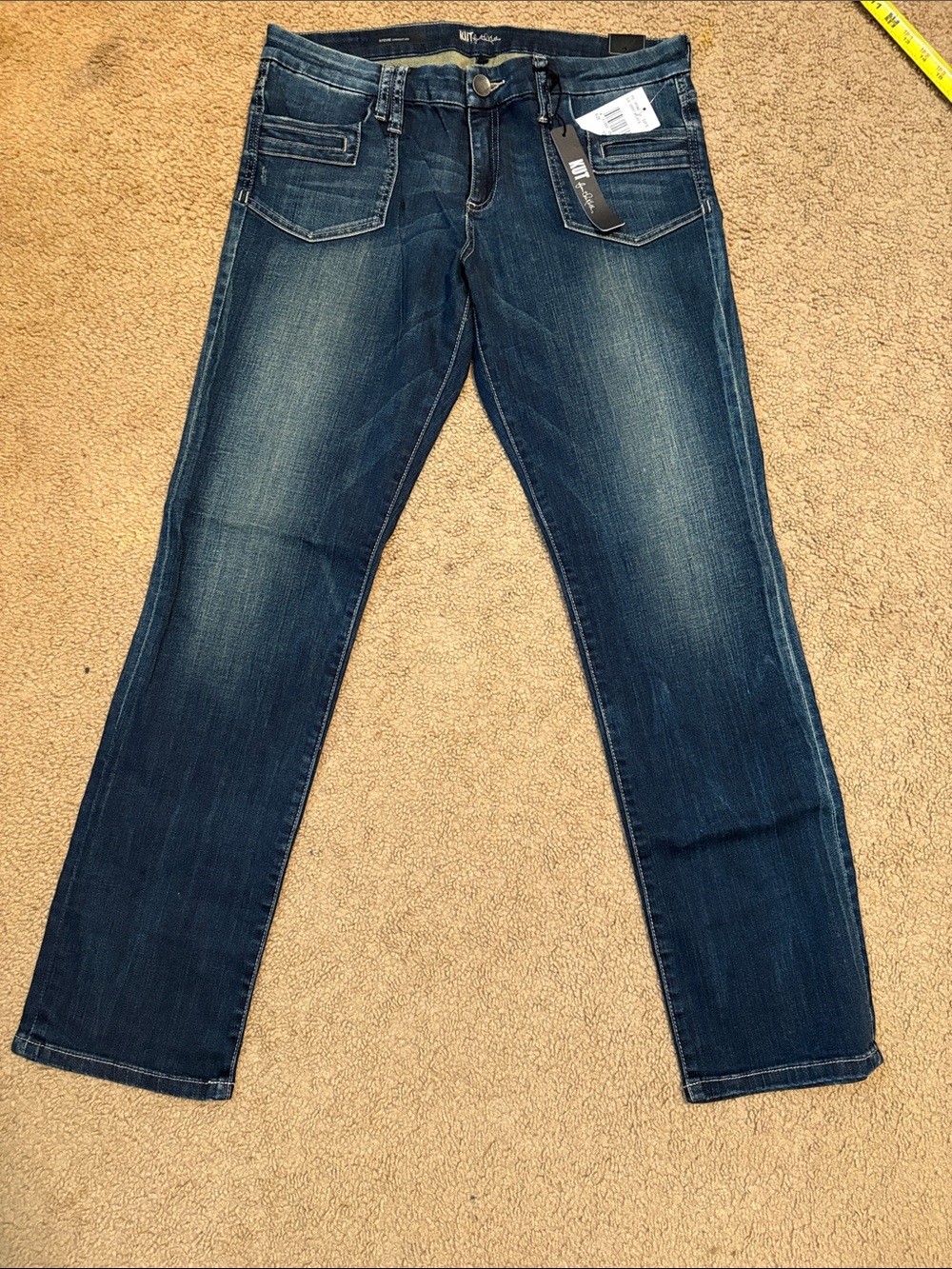 Kut from the Kloth Stevie Straight Leg Jeans. 12. NWT